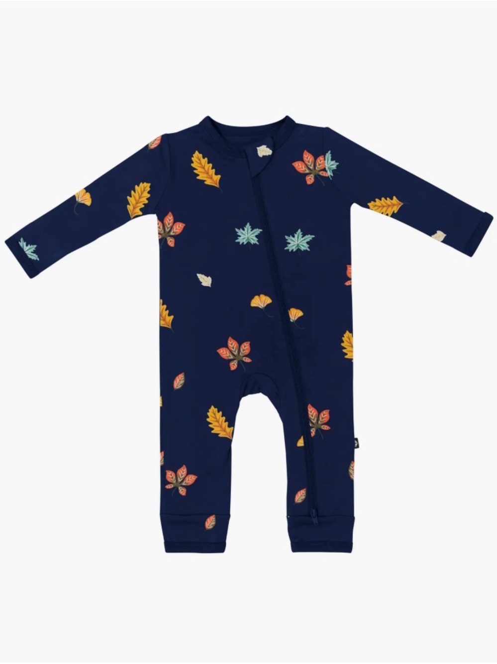 Kyte BABY Navy Foliage Romper 3T